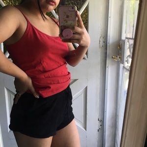 🔥Red spaghetti strap shirt